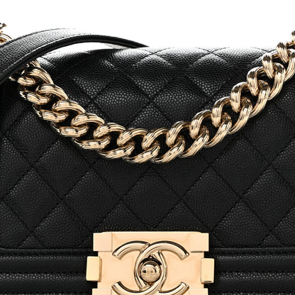 Chanel Caviar Quilted Small Boy Flap Black 8 of 10