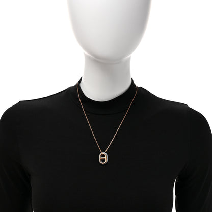 Hermes Swift O'Maillon Pendant Necklace Bleu Lin 2 of 7