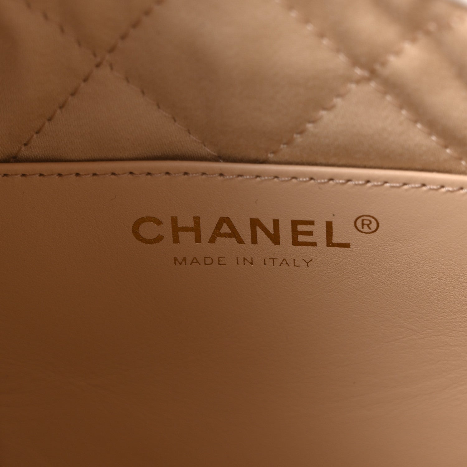 Chanel Shiny Calfskin Quilted Mini Chanel 22 White Black 5 of 9