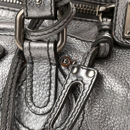 Chloe Metallic Calfskin Medium Paddington Satchel Silver 12 of 18