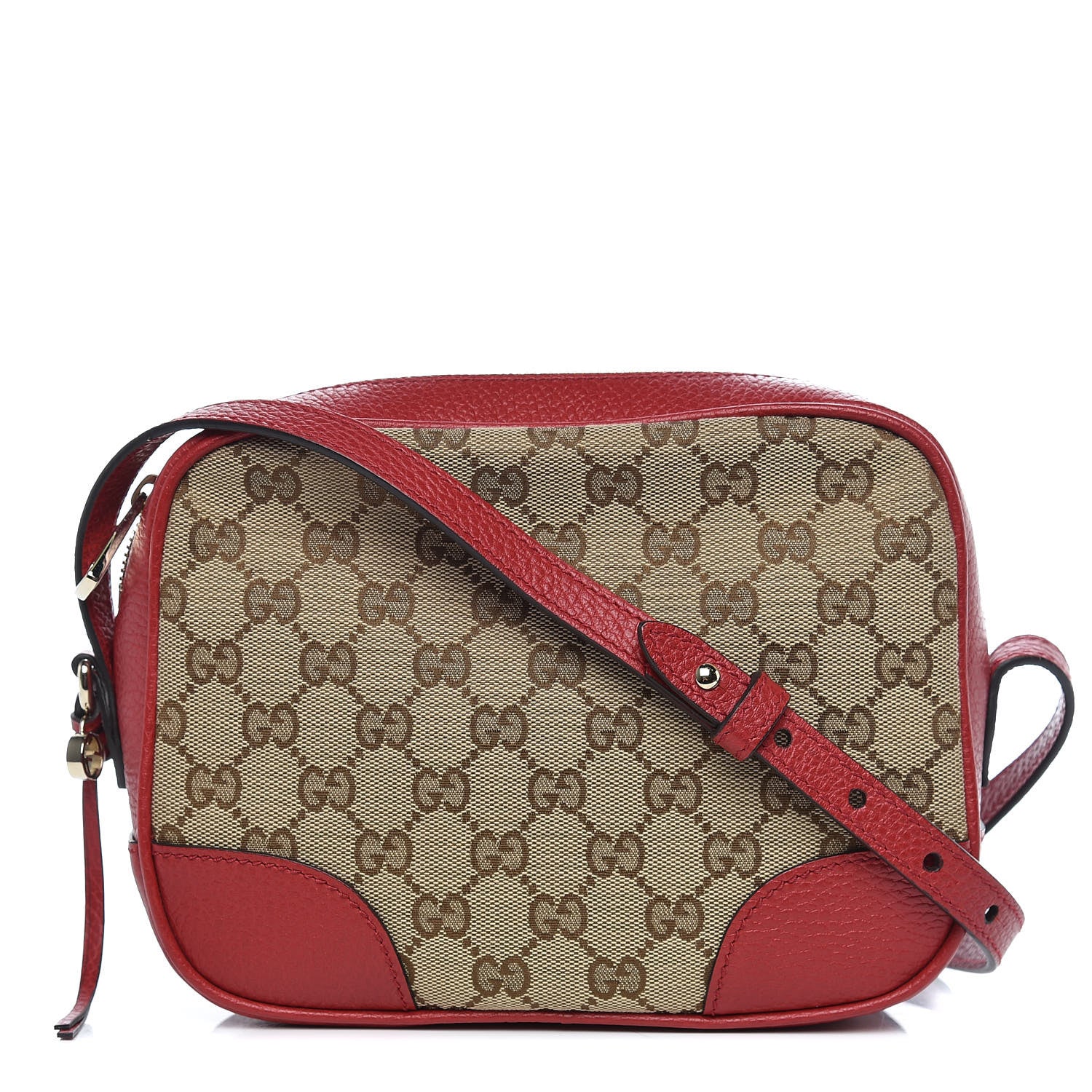 Gucci Monogram Mini Bree Messenger Bag Red 1 of 9