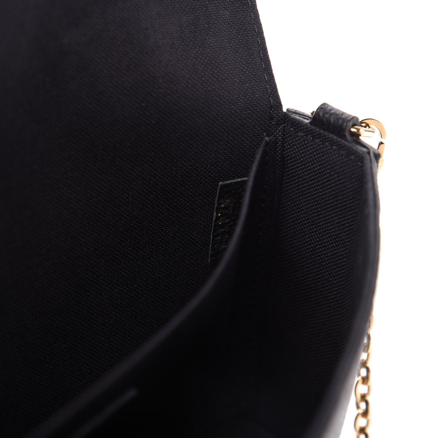 Empreinte Pochette Felicie Chain Wallet Black