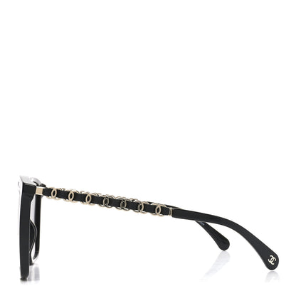 Chanel Acetate Calfskin Square Sunglasses 5546-Q Black 3 of 7