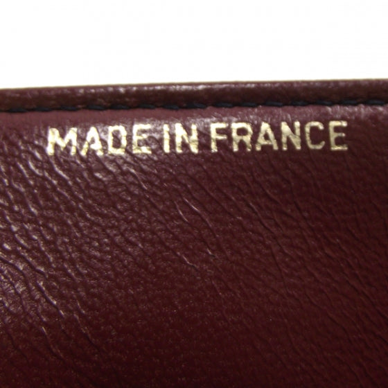 Lambskin Quilted Small Flap Navy