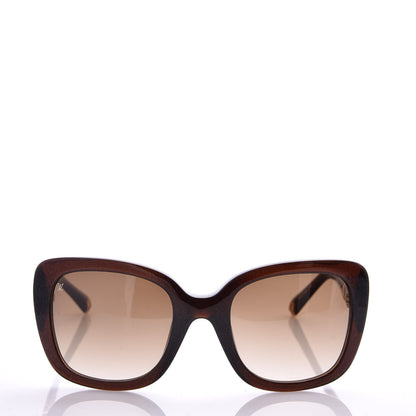 Louis Vuitton Iris PM Sunglasses Z0681W Brown Speckling 2 of 7