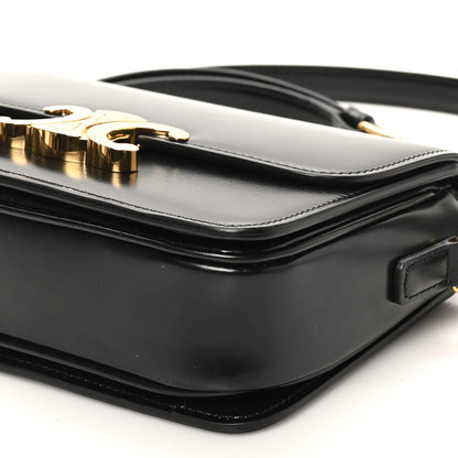 Celine Shiny Calfskin Teen Triomphe Black 9 of 9