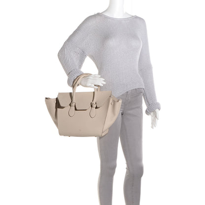 Celine Grained Calfskin Small Tie Knot Tote Chalk 2 of 9