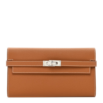 Hermes Epsom Kelly Longue Wallet Gold 1 of 8