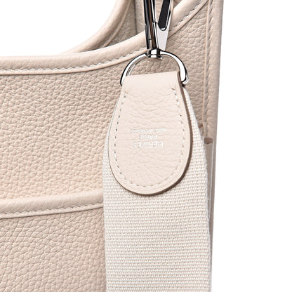 Hermes Taurillon Clemence Evelyne III PM Craie 8 of 11