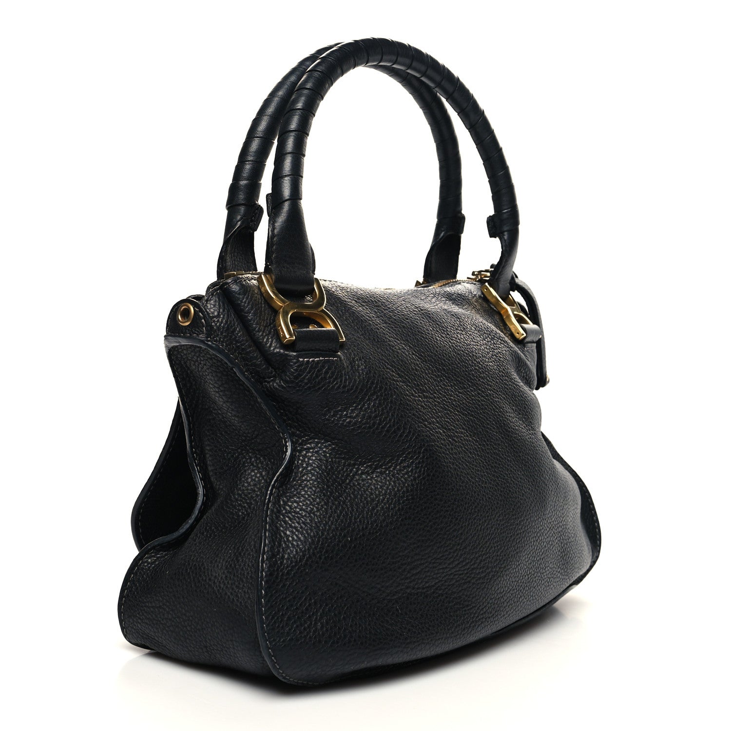 Chloe Calfskin Medium Marcie Satchel Black 2 of 12