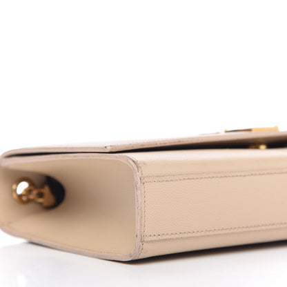Saint Laurent Grain De Poudre Medium Classic Monogram Kate Satchel Marble Pink 6 of 11