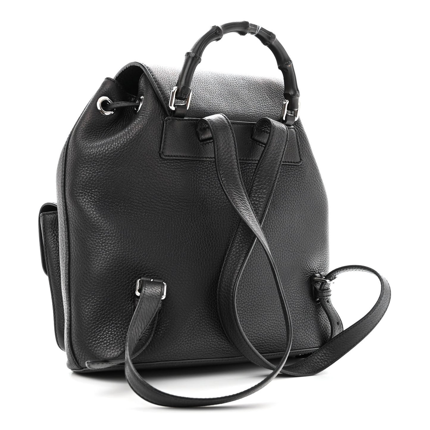 Cellarius Calfskin Medium Bamboo Backpack Black