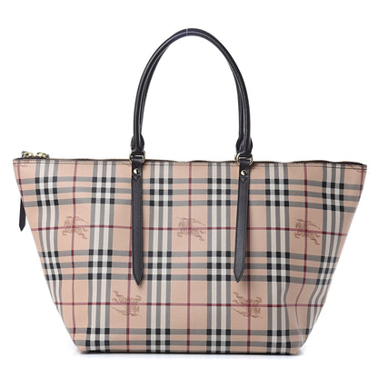 Burberry Haymarket Check Medium Salisbury Tote Chocolate 1 of 9
