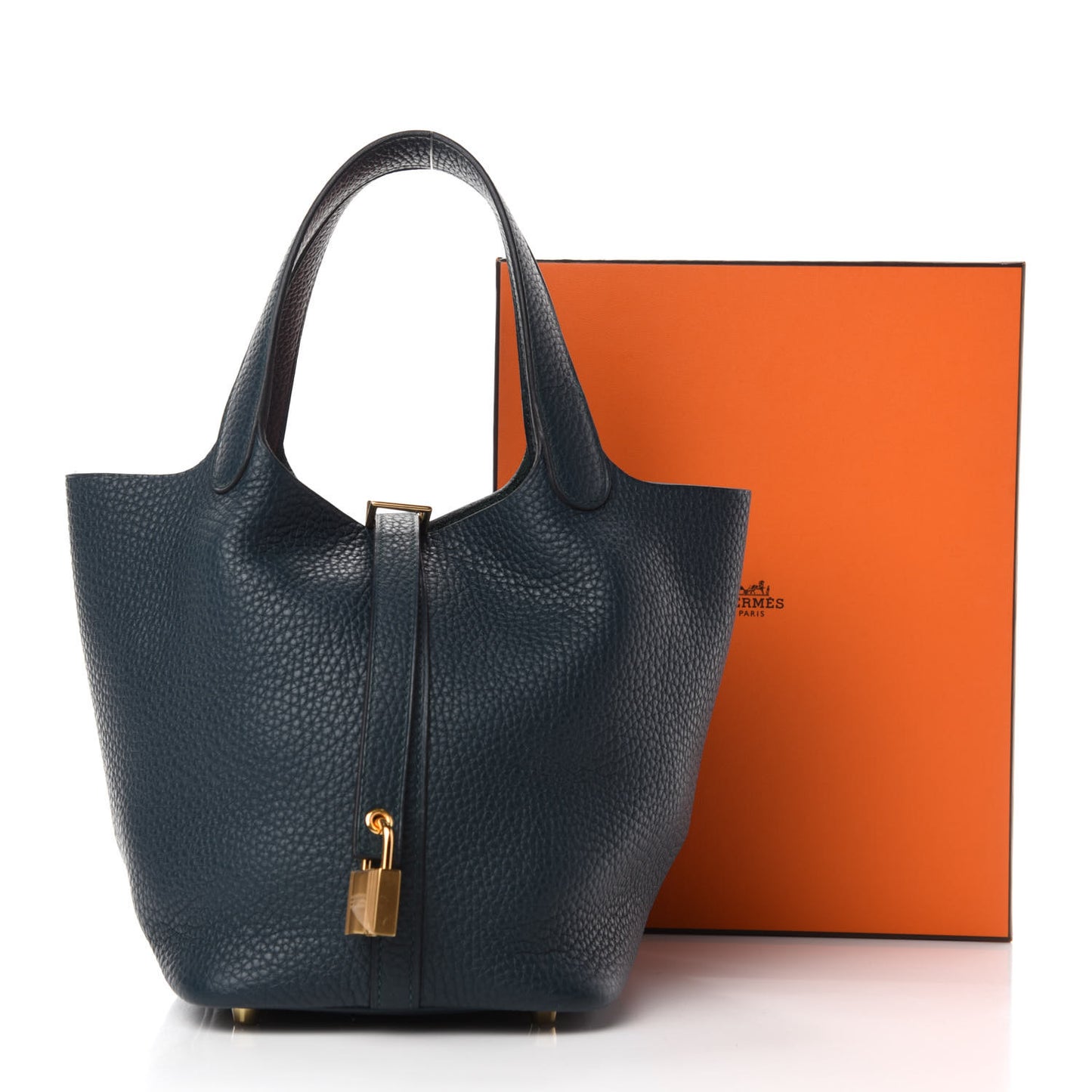 Taurillon Clemence Picotin Lock 18 PM Vert Cypress