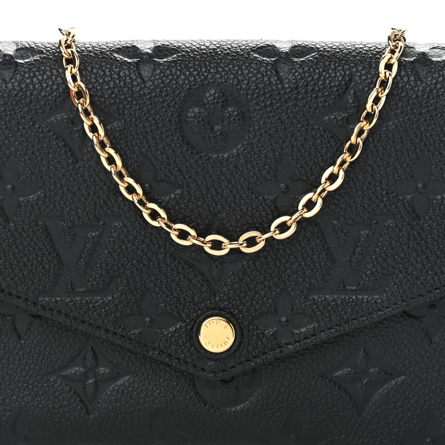 Empreinte Pochette Felicie Chain Wallet Black