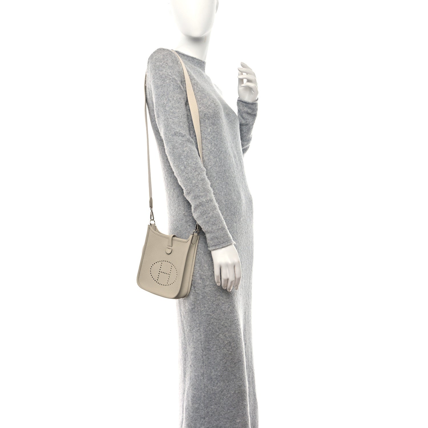 Hermes Taurillon Clemence Amazone Evelyne TPM Beton 2 of 10