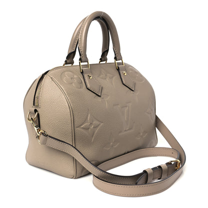 Louis Vuitton Empreinte Monogram Giant Speedy Bandouliere 25 Tourterelle 3 of 10