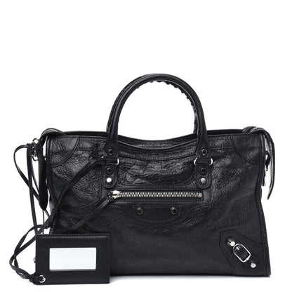 Balenciaga Agneau Classic Silver Hardware S City Black 1 of 7