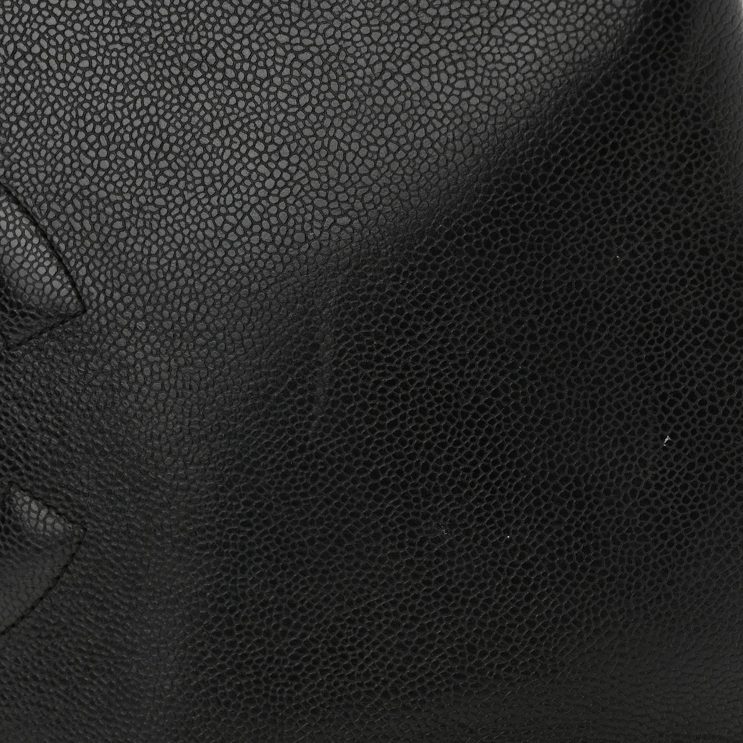 Chanel Caviar CC Shopper Tote Black 10 of 12