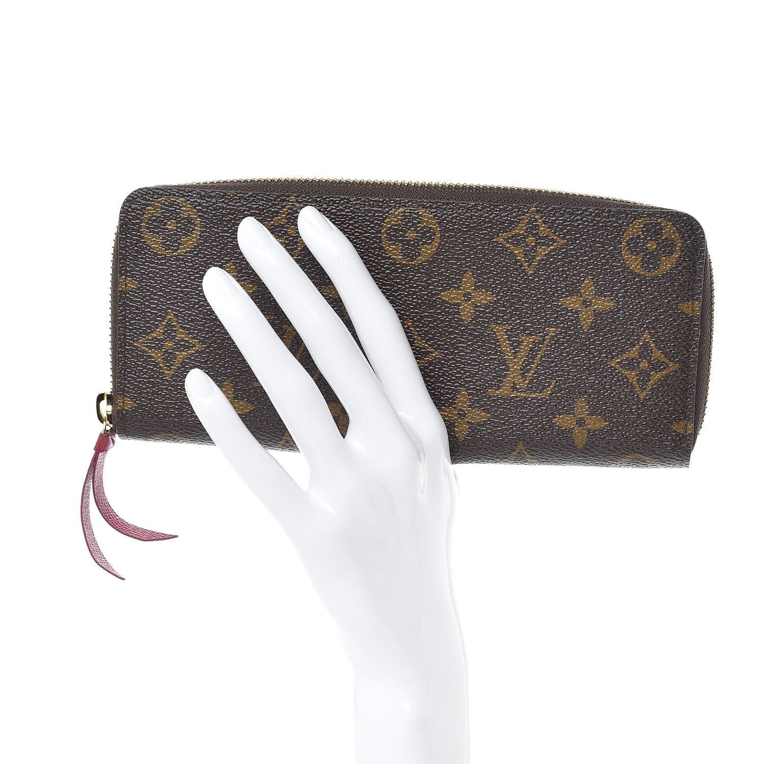 Louis Vuitton Monogram Clemence Wallet Fuchsia 2 of 10