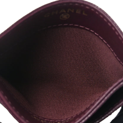 Chanel Caviar Quilted Card Holder Burgundy 5 of 9