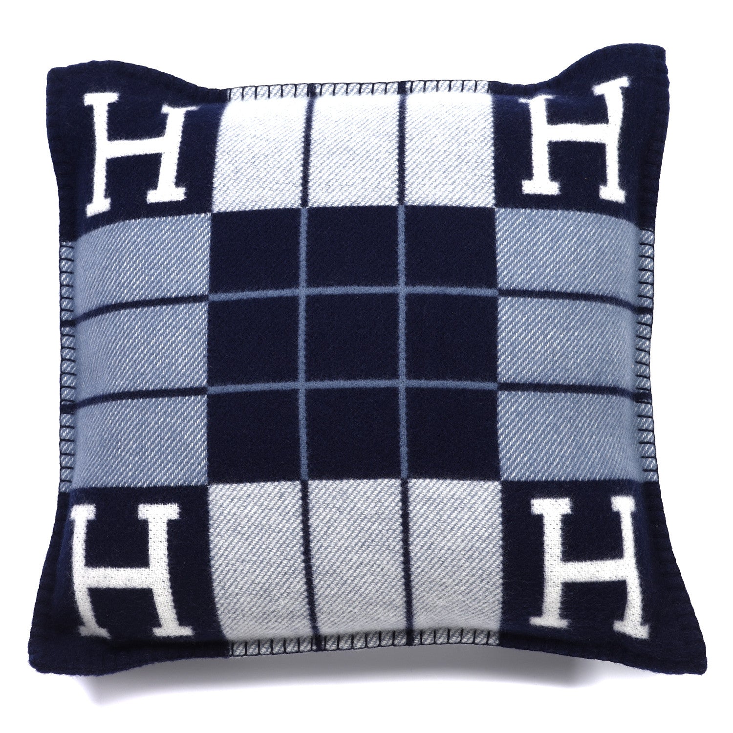 Hermes Wool Cashmere Avalon III Pillow PM Ecru Caban 1 of 3