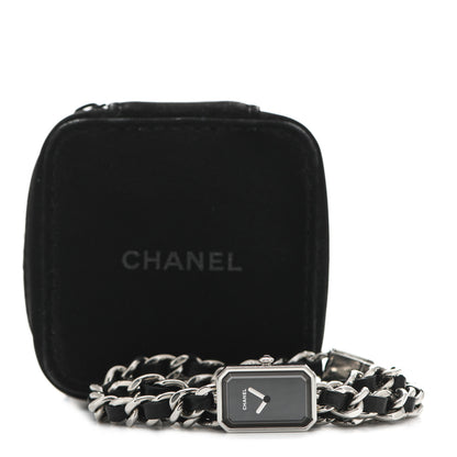 Chanel Stainless Steel Lambskin 16mm Premiere Rock Triple Row Quartz Watch Black 5 of 5