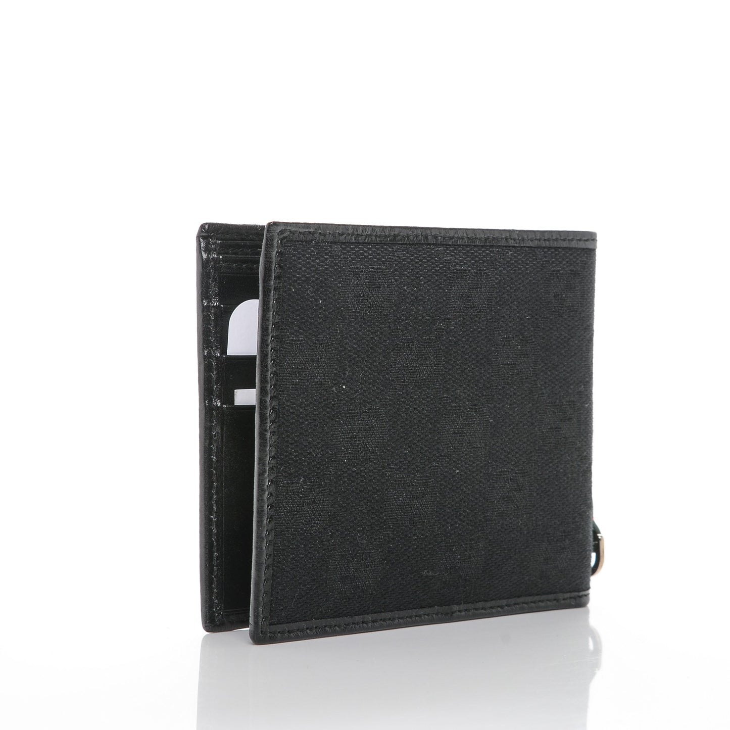 Mens Monogram Bi-Fold Wallet Black