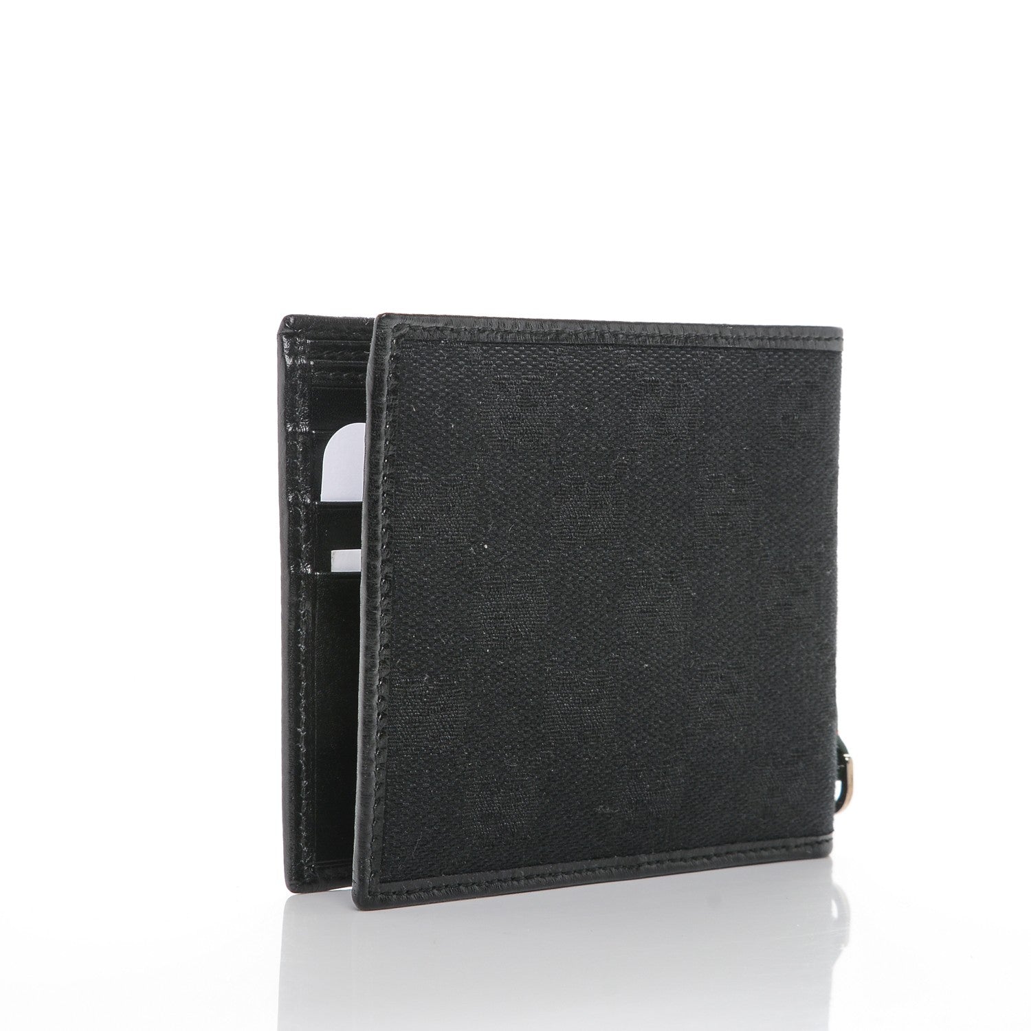 Gucci Mens Monogram Bi-Fold Wallet Black 3 of 6