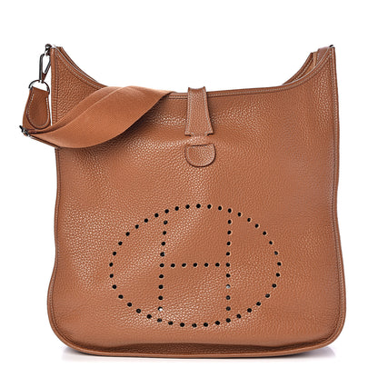 Hermes Taurillon Clemence Evelyne III TGM Gold 1 of 15