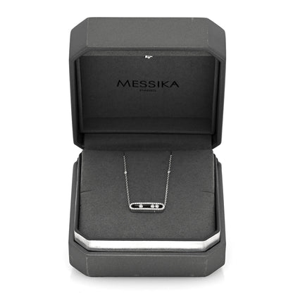 Messika 18K White Gold Diamond Baby Move Pave Necklace 5 of 5