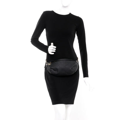 Chanel Caviar Quilted Zip and Carry Waist Bag Fanny Pack Black 2 of 8