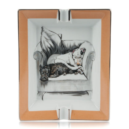 Hermes Porcelain D'Apres Printed Ashtray 1 of 7