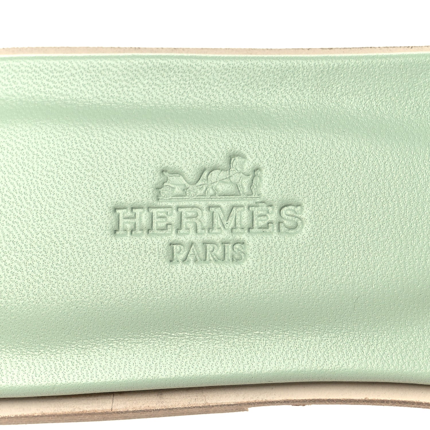 Hermes Epsom Oran Sandals 38 Vert Jade 8 of 9