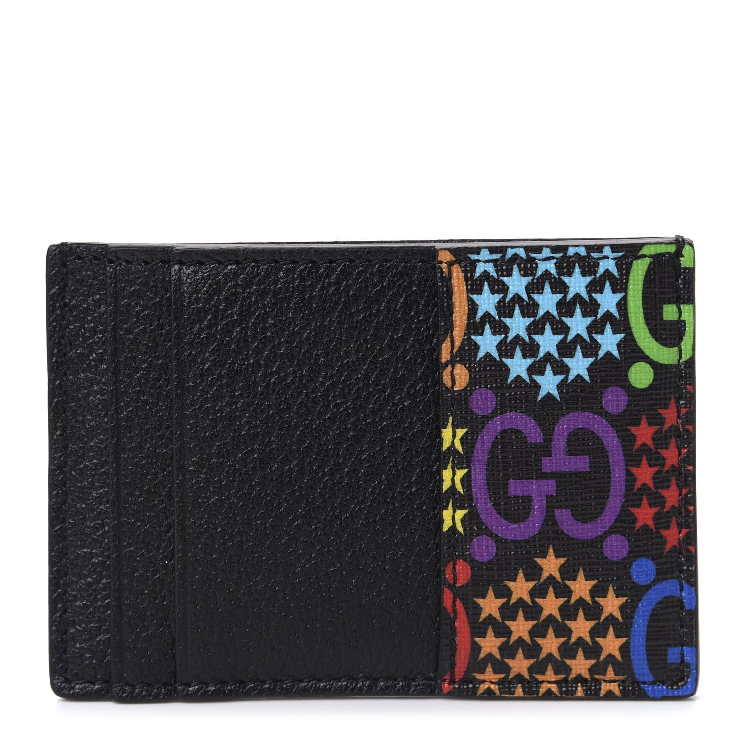 Gucci GG Supreme Monogram Psychedelic Card Holder Black 1 of 8