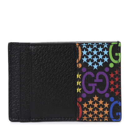 Gucci GG Supreme Monogram Psychedelic Card Holder Black 1 of 8