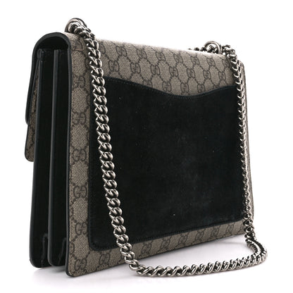 Gucci GG Supreme Monogram Medium Dionysus Shoulder Bag Black 3 of 12