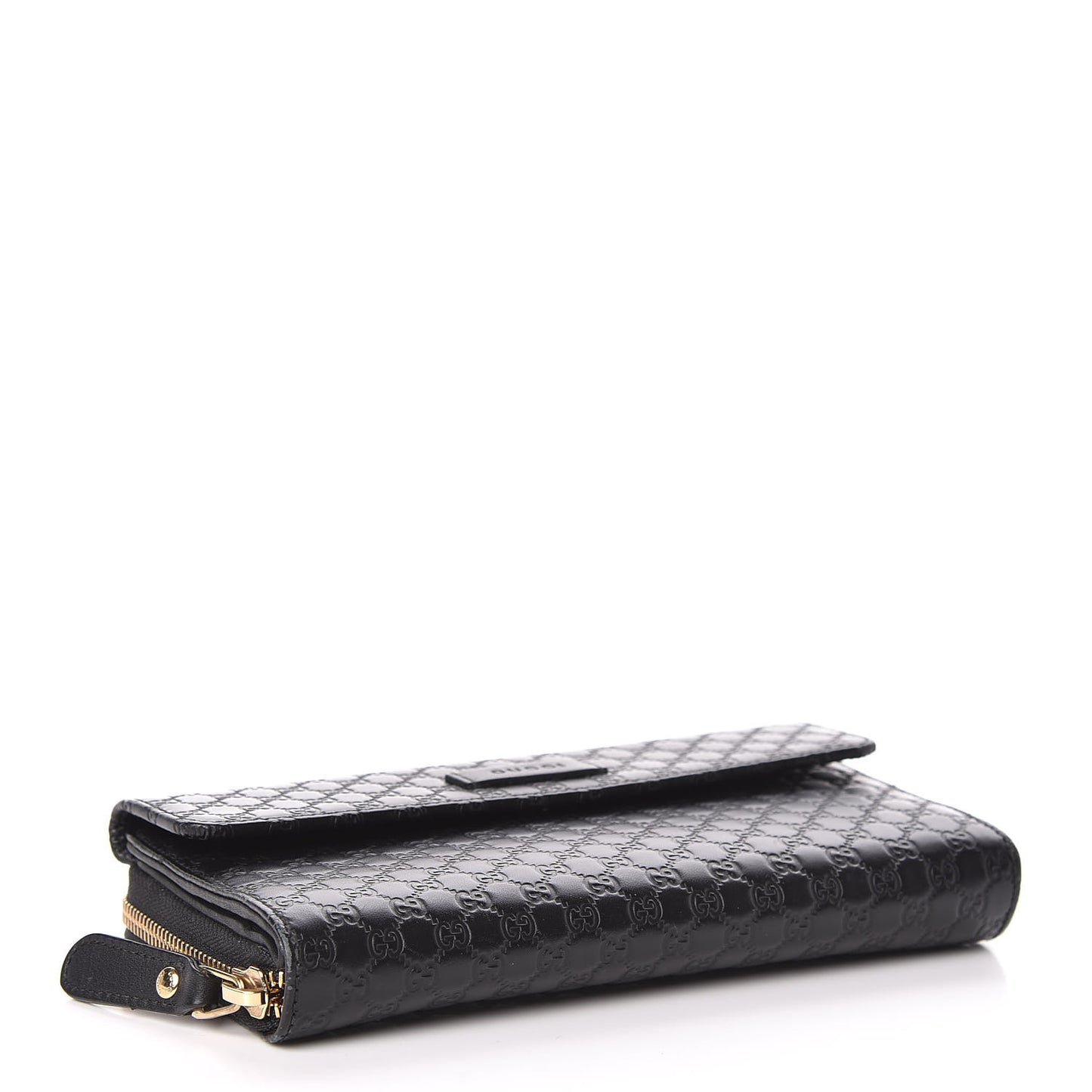 Soft Microguccissima Continental Zip Wallet Black