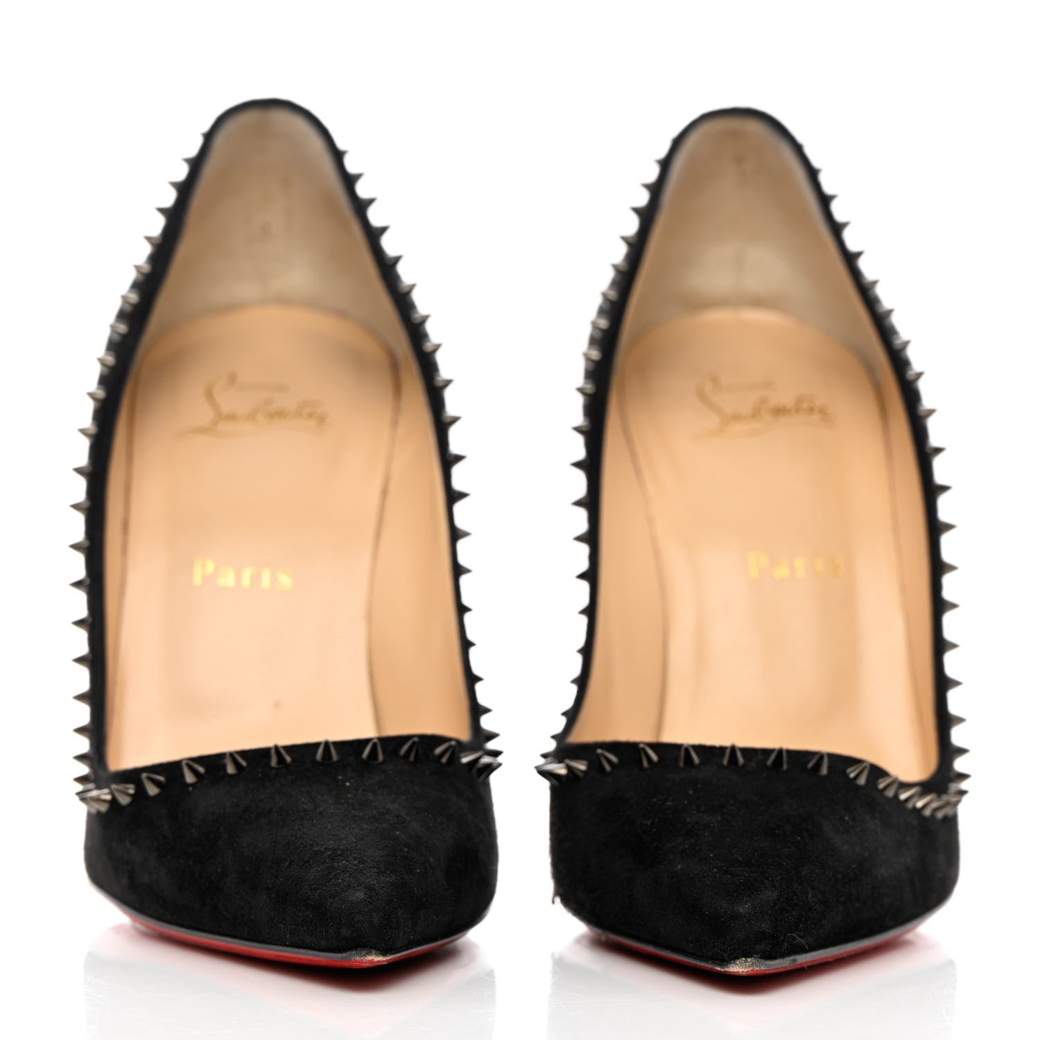 Christian Louboutin Veau Velours Anjalina 100 Pumps 39 Black 2 of 19