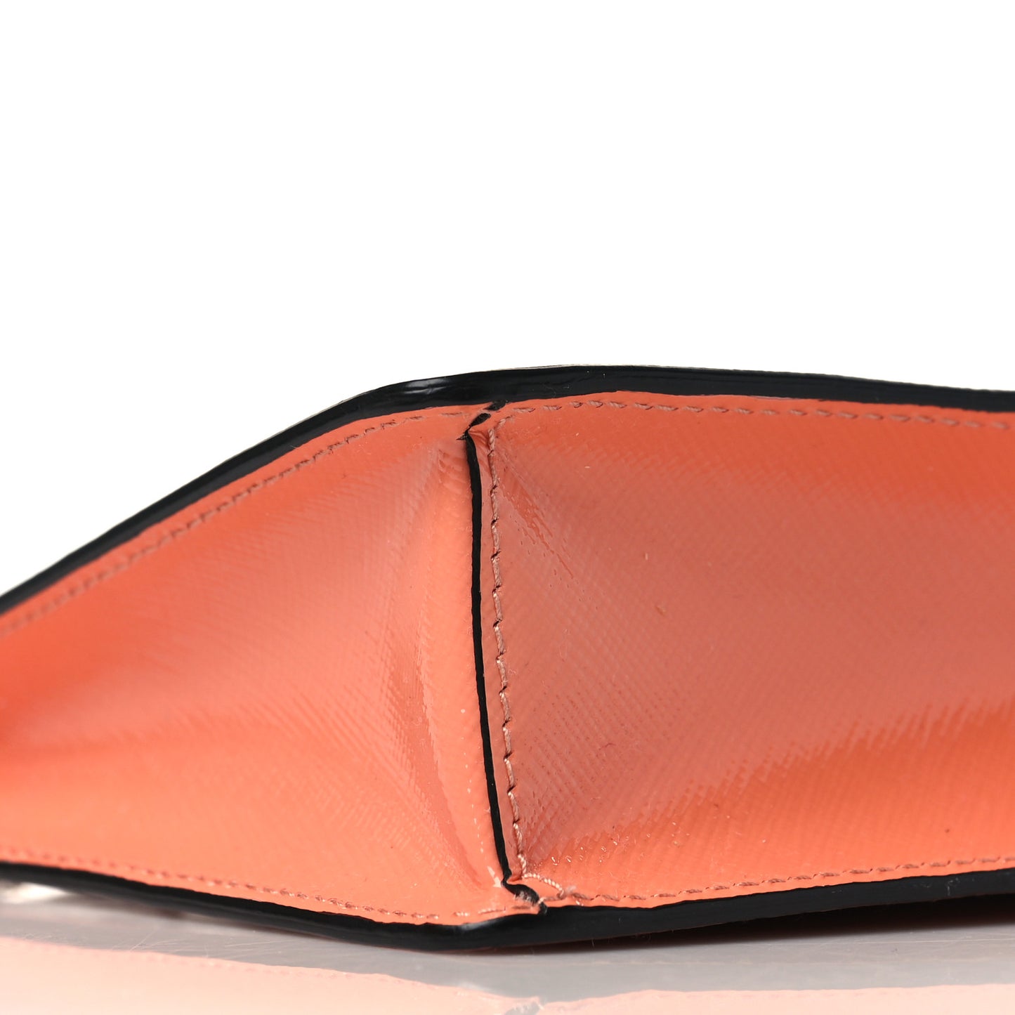 Saffiano Vernice Chain Crossbody Bag Albicocca