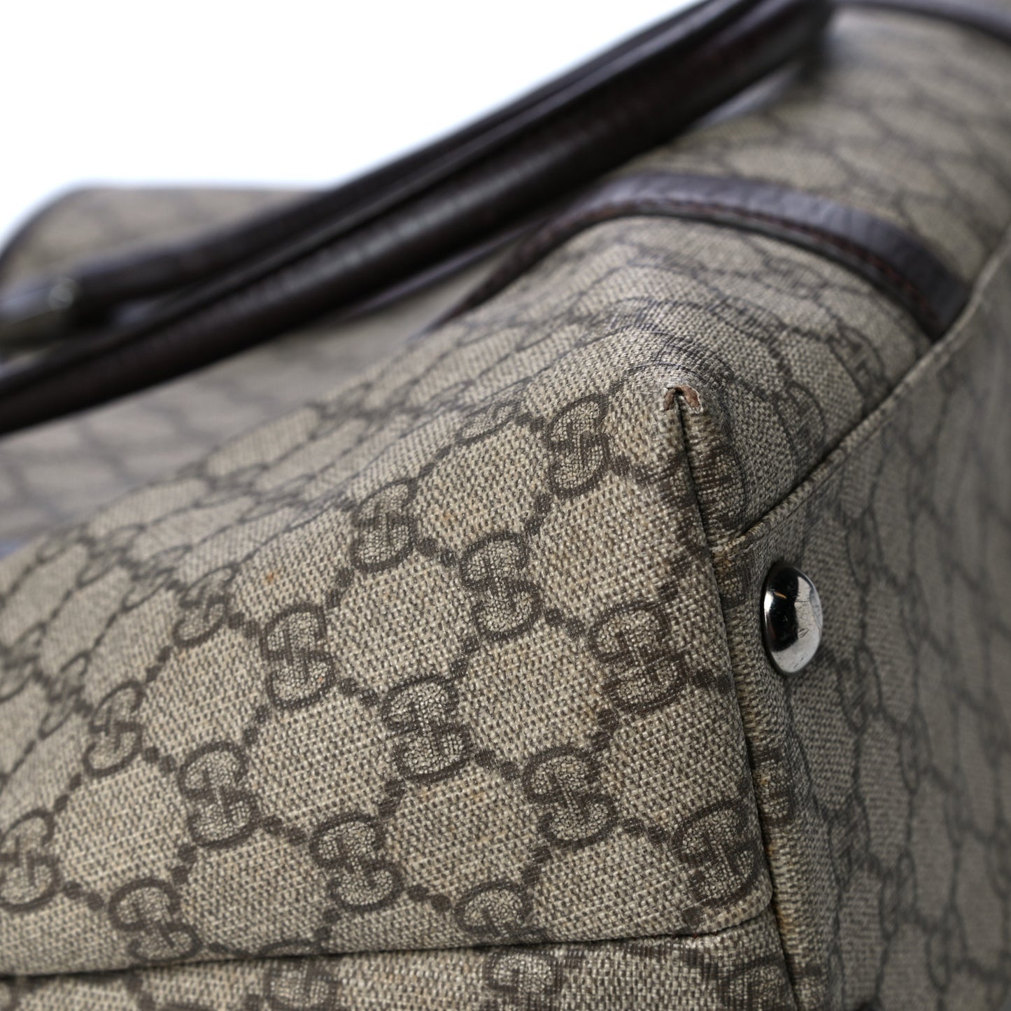 GG Plus Monogram Medium Joy Tote Dark Brown