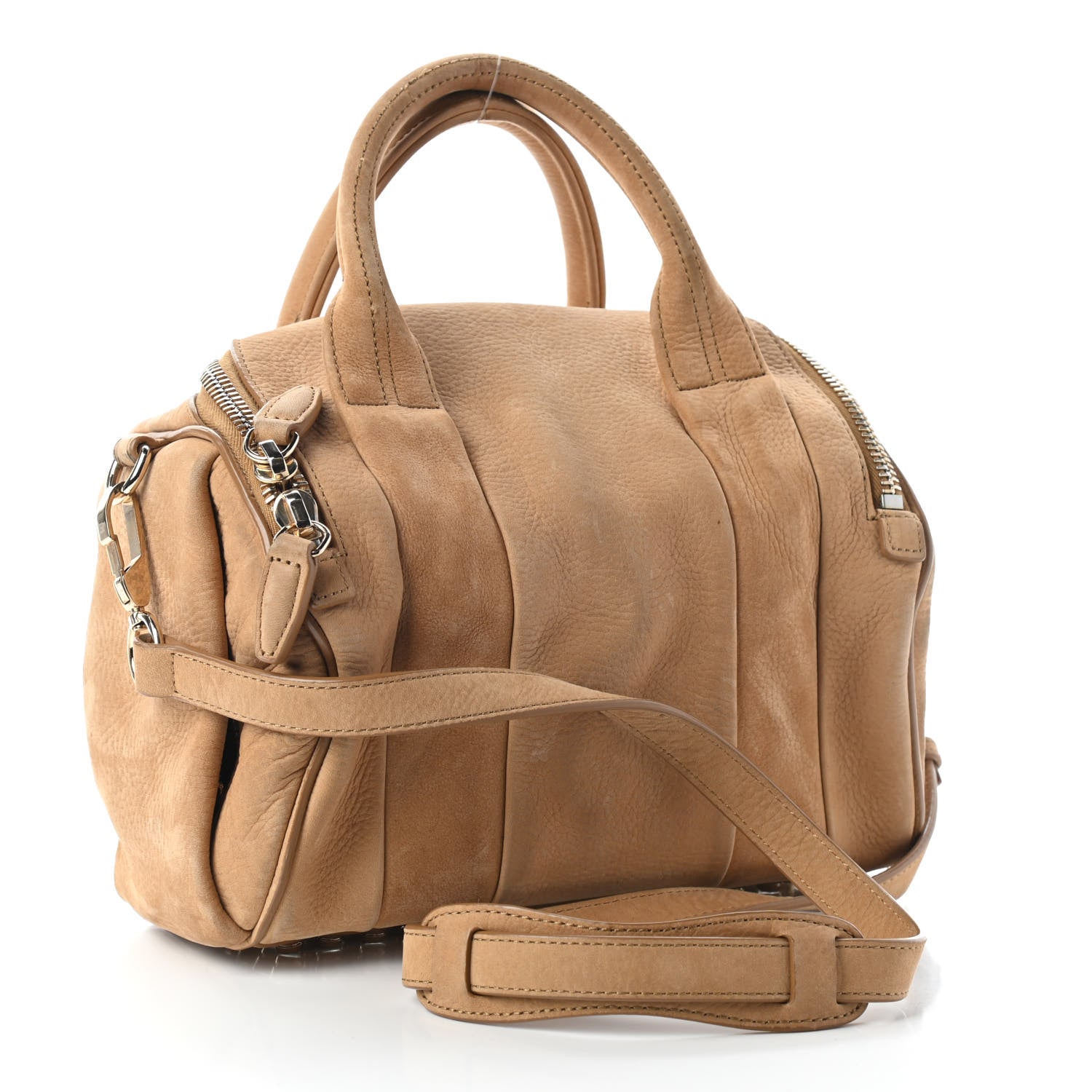 Alexander Wang Nubuck Rockie Tan Pale Gold Hardware 3 of 8