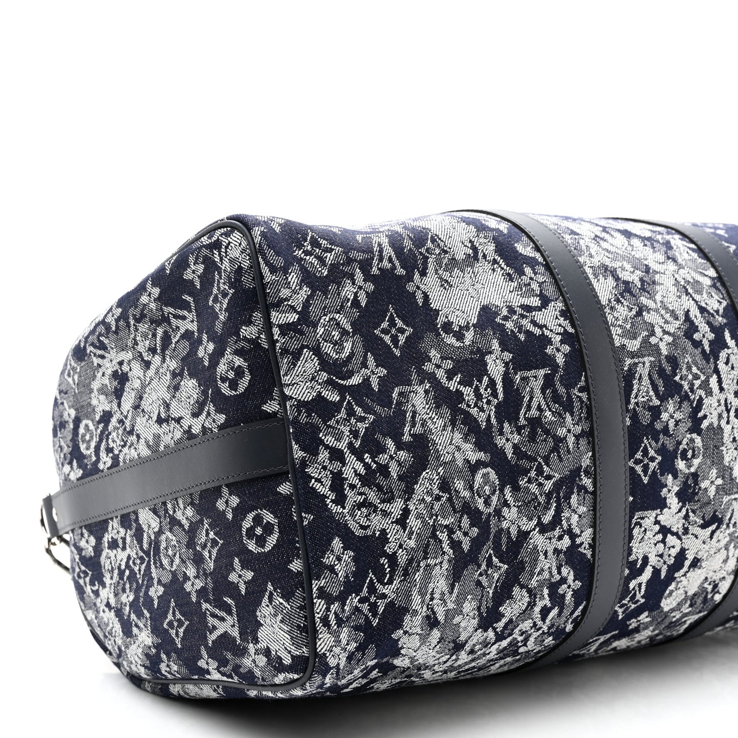 Monogram Tapestry Keepall Bandouliere 50 Bleu