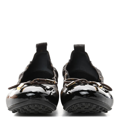 Louis Vuitton Monogram Flirty Ballerina Flats 36 Black 2 of 5