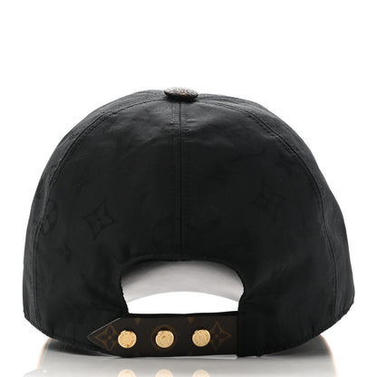Louis Vuitton Polyester Silk Monogram LV Get Ready Cap M Black 5 of 10