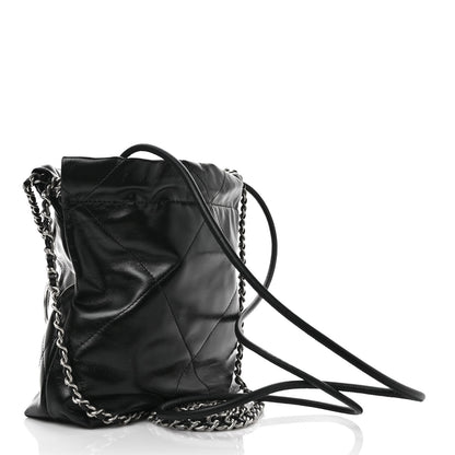 Chanel Shiny Calfskin Quilted Mini Chanel 22 Black 3 of 9