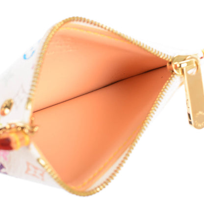 Louis Vuitton Monogram Multicolor Key Pouch White 5 of 7