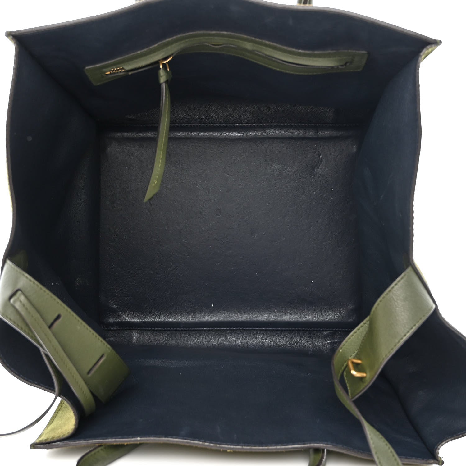 Celine Suede Small Phantom Luggage Green 5 of 16