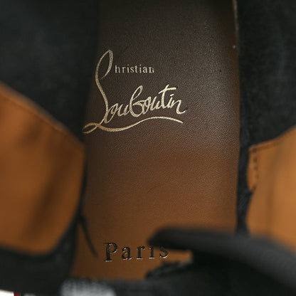 Christian Louboutin Canvas Calfskin Panaroot Dune Flat Boots 41 Black 8 of 9