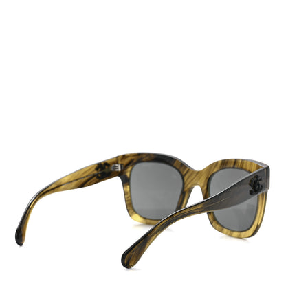 Chanel Acetate CC Fall Square Sunglasses 5357 Yellow 4 of 8